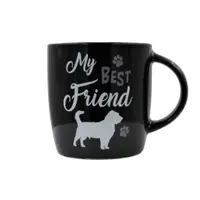 Cană ceramică My best friend neagră