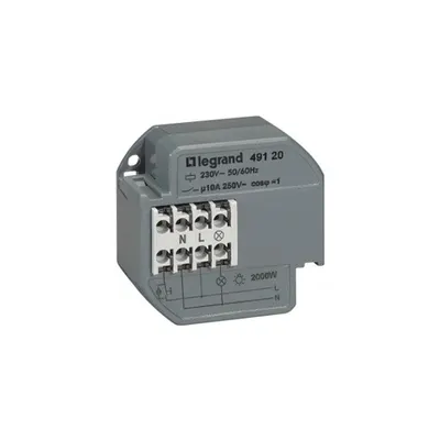 Single pole latching relay - silent - 10 A - surface-mounting - cu timer