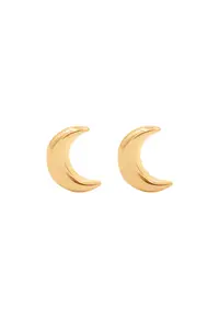 Cercei Lune placati cu aur