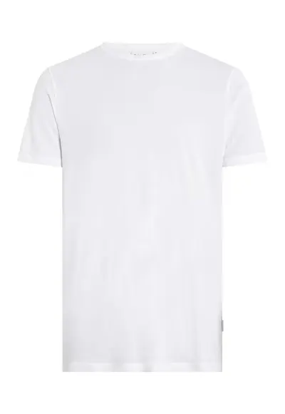 Tricou cu decolteu la baza gatului - Alb optic