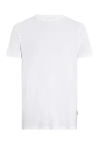Tricou cu decolteu la baza gatului - Alb optic