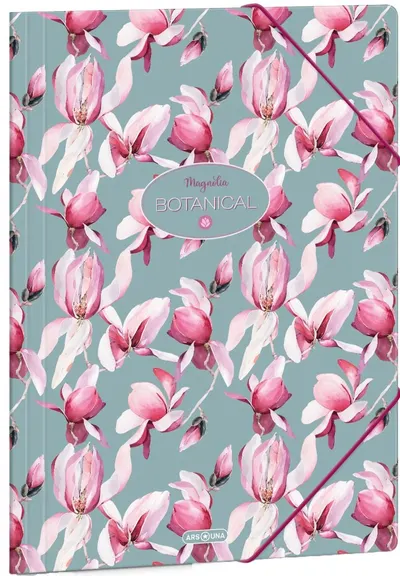 Mapă cu elastic Ars Una Rosy Magnolia – A4