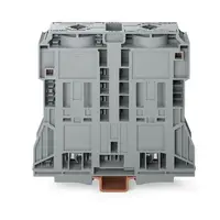 2-conductor through terminal block; 185 mm²; lateral marker slots; only for DIN 35 x 15 rail; POWER CAGE CLAMP; 185,00 mm²; gray