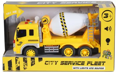 Jucărie pentru copii Moni Toys - Betonieră cu scara, 1:16
