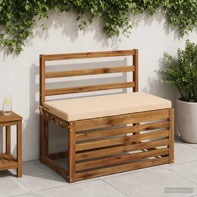 vidaXL Perna pentru bancă SOEST 100% Polyester Crem 80 x 40 x 5 cm
