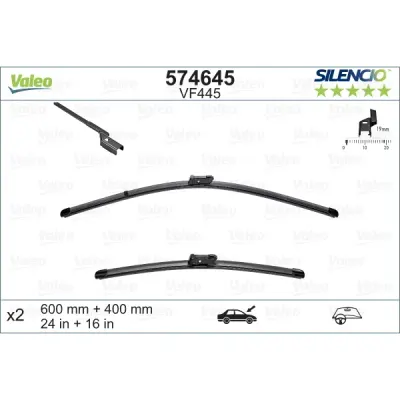 Lamela stergator VALEO 574645