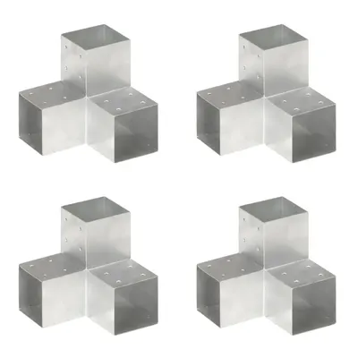 vidaXL Conectori grindă, formă Y, 4 buc, 101x101 mm, metal galvanizat