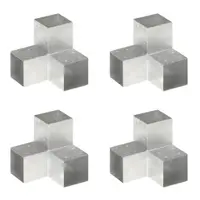 vidaXL Conectori grindă, formă Y, 4 buc, 101x101 mm, metal galvanizat