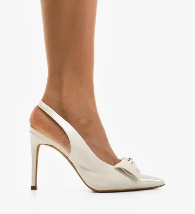 Pantofi stiletto dama Ebysyna Albi