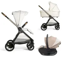 Carucior copii 3 in 1 Chicco Bellagio, Amber Glow (bej deschis), First Seat Recline, 0luni+