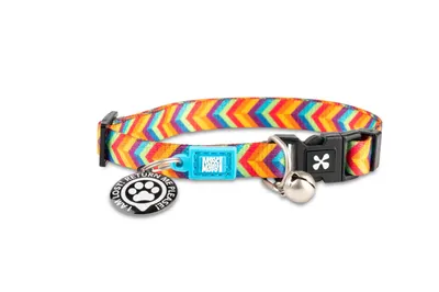 Zgarda inteligentă pentru pisici cu încuietoare de siguranță și sistem QR pentru localizare Max & Molly Smart ID, Summertime