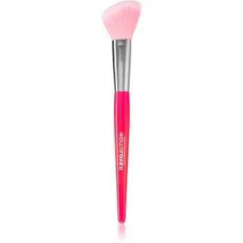 Revolution Relove Brush Queen perie curbata pentru pudra si bronz