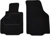 Covor podea MAMMOOTH Velours, 2 buc., fata, set, culoare neagra, potrivit PORSCHE BOXSTER 09.96-12.04, Coupe