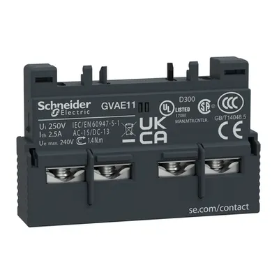 Contact auxiliar pentru Tesys GV2-intreruptor termo-magnetic 1no+1nc