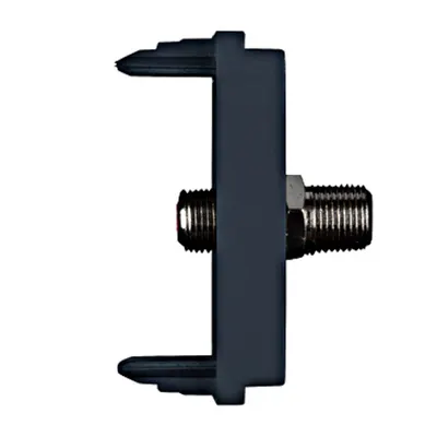 Insert priză antenă SAT 0dB, 1M, negru