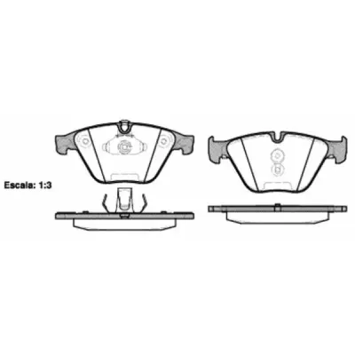 Set placute frana, frana disc ROADHOUSE 2857.20