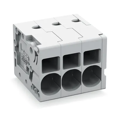 PCB terminal block; 6 mm²; Pin spacing 7.5 mm; 11-pole; Push-in CAGE CLAMP®; 6,00 mm²; gray