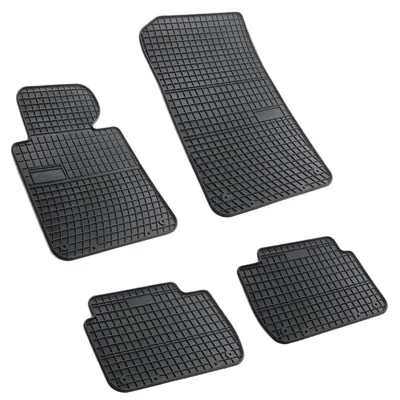 Set covorase auto din cauciuc Bmw Seria 3 E46 1998-2005, presuri FROGUM, negre, 4 buc.
