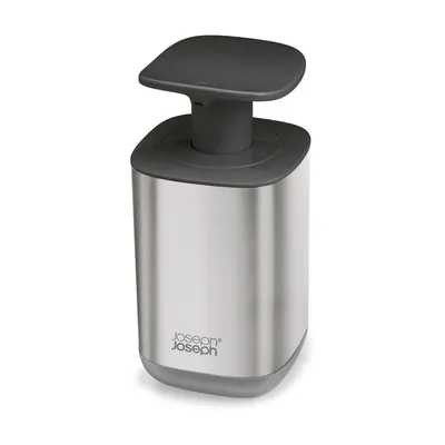 Dozator de săpun lichid argintiu lucios din oțel inoxidabil 250 ml Presto Steel – Joseph Joseph