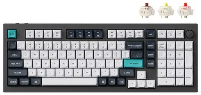 Tastatură mecanică Keychron - Q5 Max, wireless, Gateron Jupiter Brown, RGB, neagră