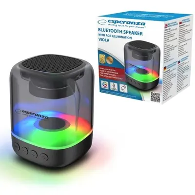 Boxa Portabila Esperanza Ep154 Viola Bluetootg Lumini Rgb Tip C