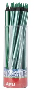 Creion colorat Apli - Jumbo Metalic, verde