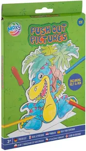 Set compartimente și culori Grafix - Dinosaurus