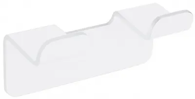Cuier dublu Inter Ceramic - Elinor, alb