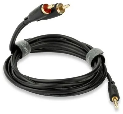 Cablu QED - Connect, 3,5 mm/Phono, 1,5 m, negru