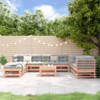 vidaXL Set mobilier de grădină, 9 piese, lemn masiv douglas