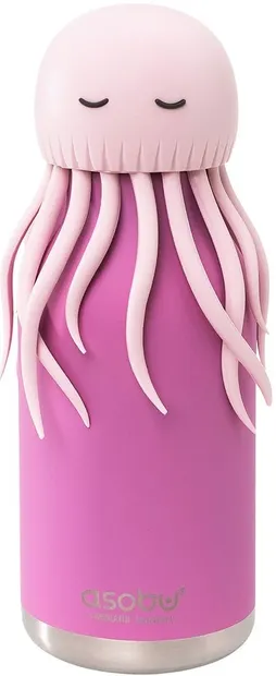 Sticlă termo pentru copii Asobu Bestie - Jellyfish, 460 ml