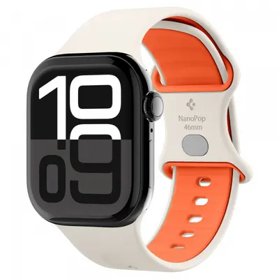 Curea Spigen Nano Pop pentru Apple Watch 42mm / 41mm / 40mm / 38mm Series, Bej AMP09326