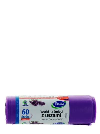 Stella Saci menajeri cu urechi 60 L 16 buc Miros Lavanda