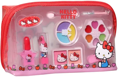 Set cosmetic pentru copii Air Val - Hello Kitty,portfard
