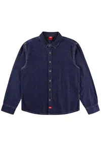 Camasa din denim cu nasturi contrastanti