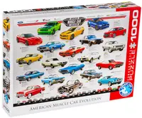Puzzle Eurographics din 1000 de piese - Dezvoltarea autoturismelor puternice din America