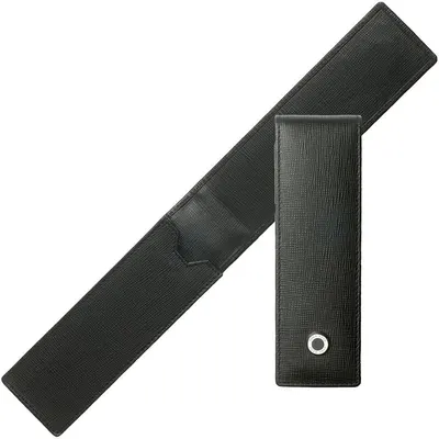 Husă pentru 2 instrumente de scris Hugo Boss Tradition - Negru