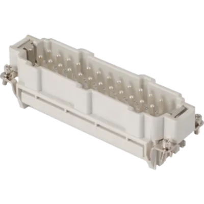 Conector Tata - 104X27 - 24P + E 16A 500V / 6kV / 3 - SPRING TERMINAL - GRI