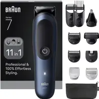 Aparat de tuns pentru față/păr/corp Braun - AIO7540, Black/Blue