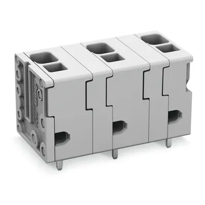 PCB terminal block; 4 mm²; Pin spacing 11.5 mm; 4-pole; Push-in CAGE CLAMP®; 4,00 mm²; gray