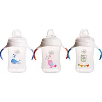 Cana cu manere si cioc de silicon 6+ Baby, 300ml, Minut