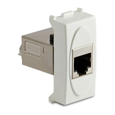 Priza RJ45 Cat.5e FTP ecranata, alb