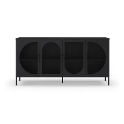 Comodă neagră 160x90 cm Tayra – Marckeric