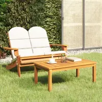 Gossi set mobilier de gradina adirondack, 2 piese, lemn masiv acacia