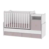 Patut transformabil Lorelli Trend Plus, white/capuch, 70 x 160 cm