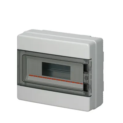 Ec620 Surface Mount. Enclosure 18 Mod. (1x18) Ip65