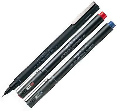 Liner Uniball Pin Fine – Albastru, 0.03 mm
