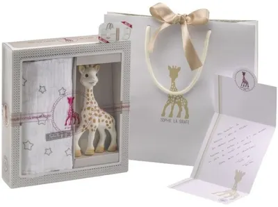 Set cadou Sophie la Girafe - Sophie girafa într-un scutec