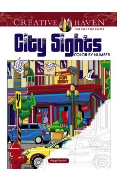 Creative Haven City Sights Color By Number