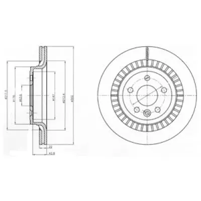 Disc frana DELPHI BG4270